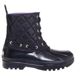 Sperry Top-Sider Gosling Black Quilted Boots 6.5 M
